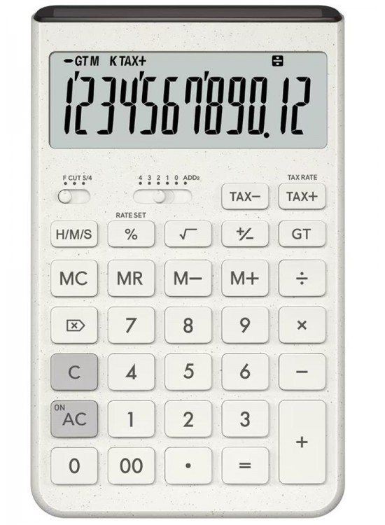 Casio JT-200T-WE 12 Hane Beyaz Masa Üstü Hesap Makinesi