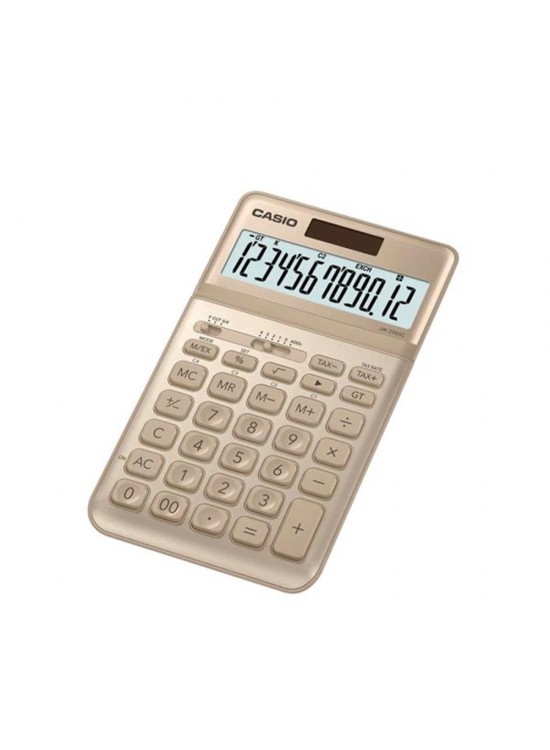 Casio JW-200SC-GD 12 Hane Altın Sarı Masa Üstü Hesap Makinesi