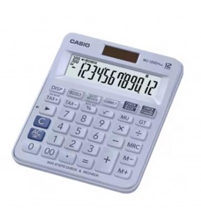 Casio MJ-120D Plus Açık Mavi İşlem Kontrollü 12 Hane Masa Üstü Hesap Makinesi