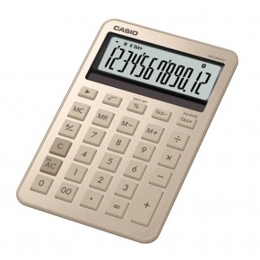 Casio MS-200DQ-GD 12 Hane Parlak Gold Masa Üstü Hesap Makinesi