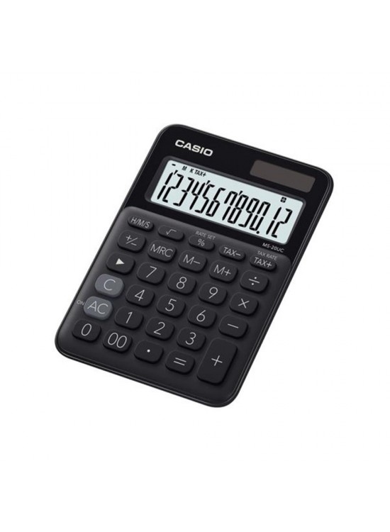 Casio MS-20UC-BK 12 Hane Siyah Masa Üstü Hesap Makinesi