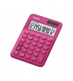 Casio MS-20UC-RD 12 Hane Koyu Pembe Masa Üstü Hesap Makinesi