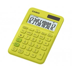 Casio MS-20UC-YG 12 Hane Sarı Masa Üstü Hesap Makinesi