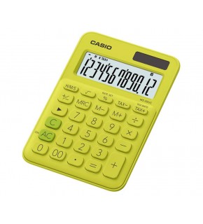 Casio MS-20UC-YG 12 Hane Sarı Masa Üstü Hesap Makinesi