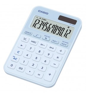 Casio MS-20YC-LB 12 Hane Açık Mavi Masa Üstü Hesap Makinesi