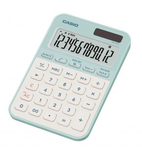 Casio MS-20YC-LG 12 Hane Pastel Yeşil Beyaz Masa Üstü Hesap Makinesi
