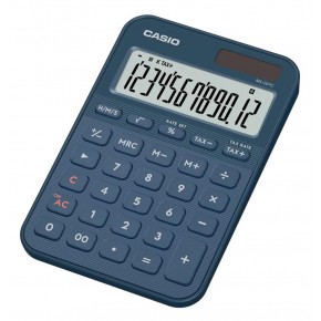 Casio MS-20YC-NY 12 Hane Lacivert Masa Üstü Hesap Makinesi