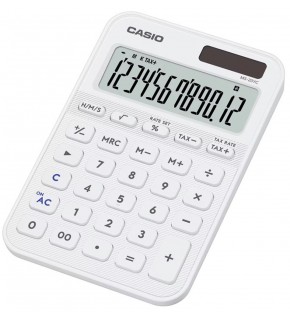 Casio MS-20YC-WE 12 Hane Beyaz Masa Üstü Hesap Makinesi