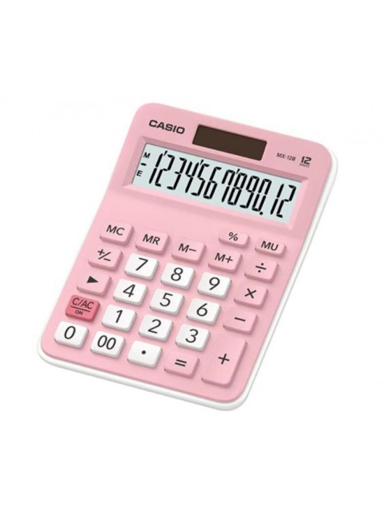Casio MX-12B-PK Pembe 12 Hane Masa Üstü Hesap Makinesi Casio MX-12B-PK Pembe 12 Hane Masa Üstü Hesap Makinesi