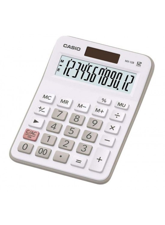Casio MX-12B-WE Beyaz 12 Hane Masa Üstü Hesap Makinesi Casio MX-12B-WE Beyaz 12 Hane Masa Üstü Hesap Makinesi