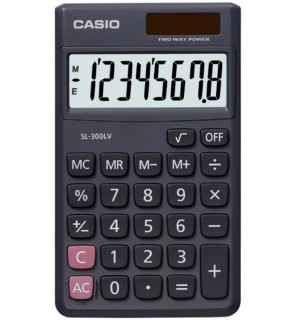Casio SL-300LV-W-DP 8 Hane Cep Tipi Hesap Makinesi