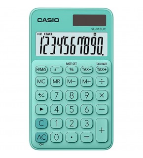 Casio SL-310UC-GN Cep Tipi 10 Hane Yeşil Hesap Makinesi