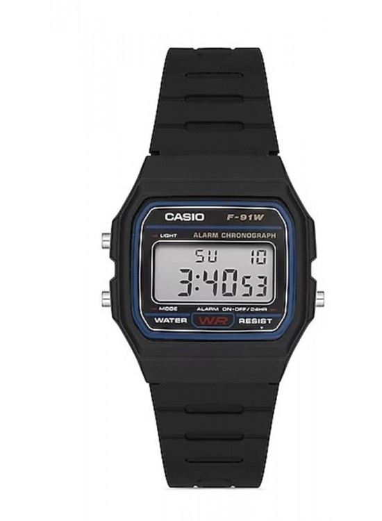 Casio Standart F-91W-1DG Siyah Kol Saati