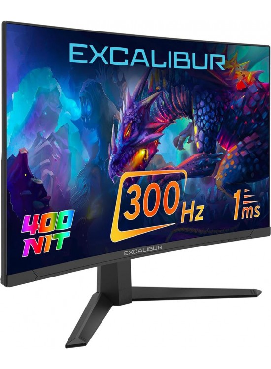 Casper 27" Excalibur E27FVC-E 300HZ 1MS 400NIT Fast VA Curved HDR10 Oyuncu Monitörü
