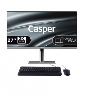 Casper Nirvana A97.1362-DQ00A-V-G Gri i7 13620H 32GB 1TB NVME SSD 27" Pivot W11 Home All In One