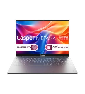Casper Nirvana S200 300NIT S200.1362-BQ00X-G-F i7-13620H 16GB 1TB SSD 16" FreeDOS Notebook