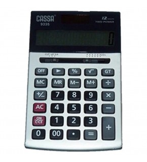 Cassa Hesap Makinesi Elektronik 12 Hane Siyah 9335