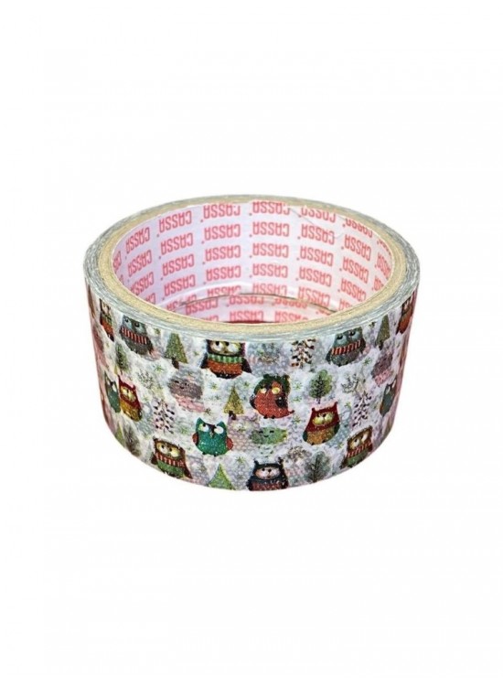 Cassa Koli Bandı Baskılı Baykuş Desenli 45x25 Cassa Koli Bandı Baskılı Baykuş Desenli 45x25