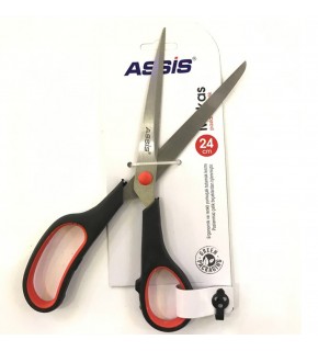 Cassa Makas Inoxy 24 CM (9,5 İnç) Siyah Kırmızı 5385 (1 Adet)