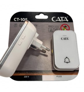 Cata Ct-105 Pilsiz 220v Enerjili Kumandalı Zil (Karışık Renk)