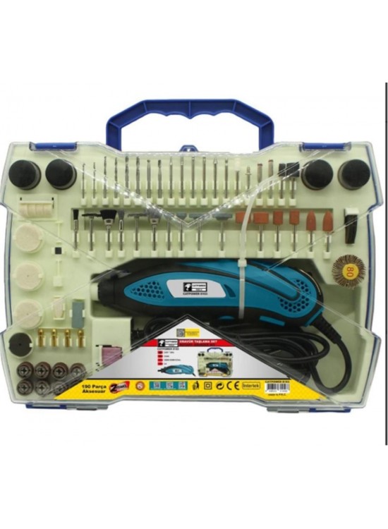 CatPower Cat-8103 Gravür Taşlama Seti 135W 190 Parça