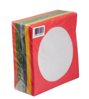 CD&DVD Zarfı Renkli 80gr 100 lü Paket Pencereli (Kırmızı,Sarı,Yeşil,Mavi,Turuncu)