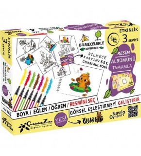 Çekirdek Zeka Bilmecelerle Boyuyorum ZK63