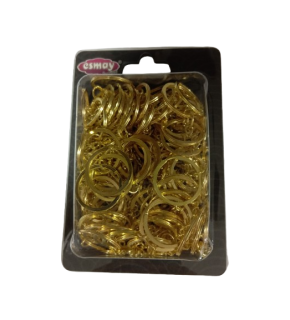 Çelik Anahtarlık Klips Zincirli Altın 25mm 100 Lü