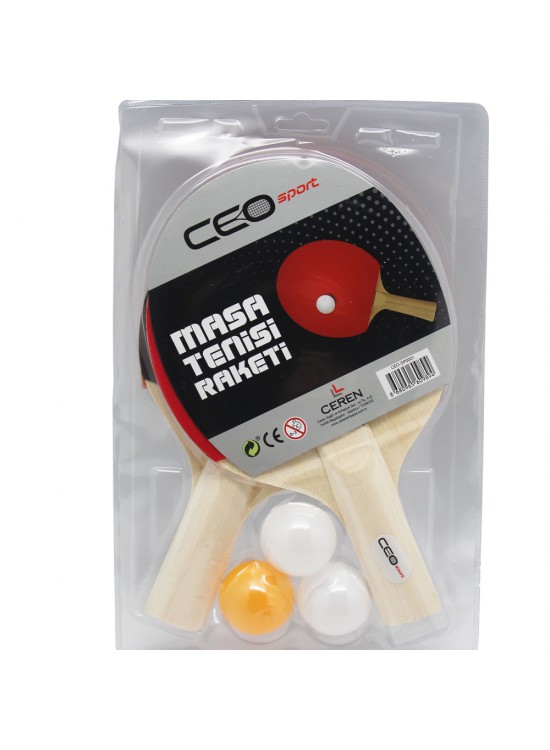 Ceo Sport Masa Tenisi Seti 2 Raket+3 Top CEO-SP0001