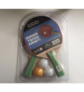 Ceo Sport Masa Tenisi Seti 2 Raket+3 Top CEO-SP0004