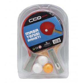 Ceo Sport Masa Tenisi Seti 2 Raket+3 Top CEO-SP0004