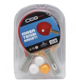 Ceo Sport Masa Tenisi Seti 2 Raket+3 Top CEO-SP0004
