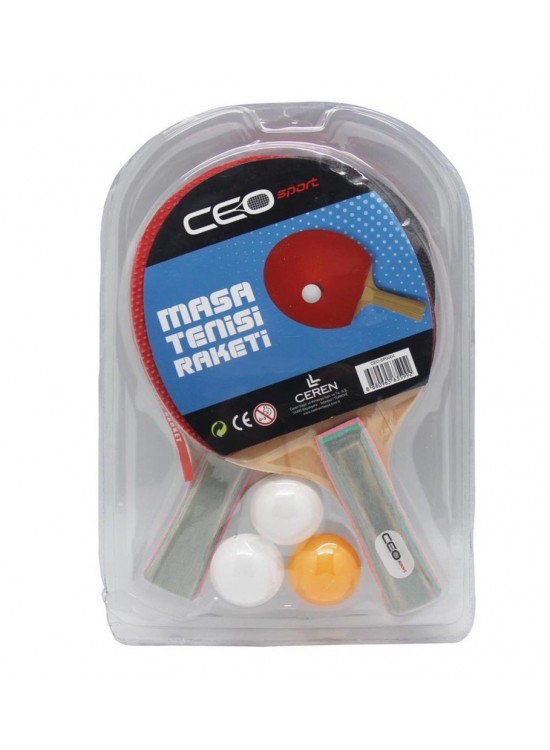 Ceo Sport Masa Tenisi Seti 2 Raket+3 Top CEO-SP0004