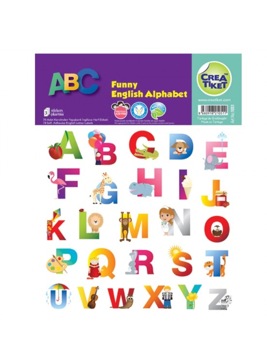 Ceraworld Eğlenceli İngilizce Harfler 1051