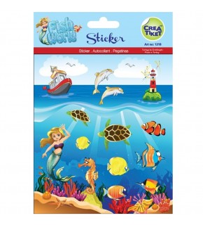 Ceraworld Şeffaf-Efektli Çıkartma Balıkların Dünyası 1218