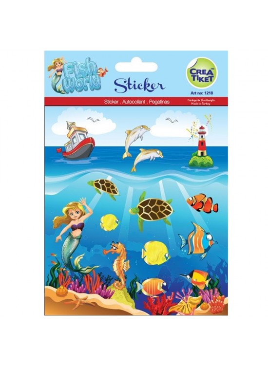 Ceraworld Şeffaf-Efektli Çıkartma Balıkların Dünyası 1218