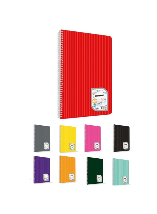 Çınar Colormaxi Spiralli Defter Plastik Kapak Kareli 60 YP A4 60/4 73014 (1 Adet)