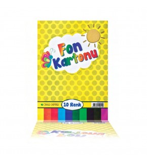 Çınar Fon Kartonu 24x34 10 Lu Karışık 50015