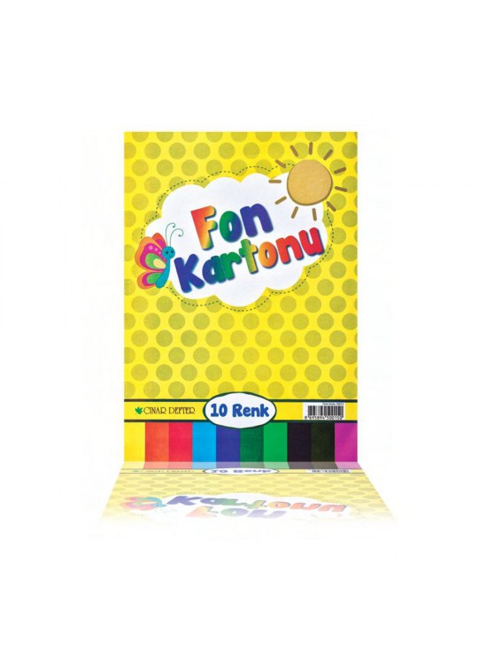 Çınar Fon Kartonu 24x34 10 Lu Karışık 50015