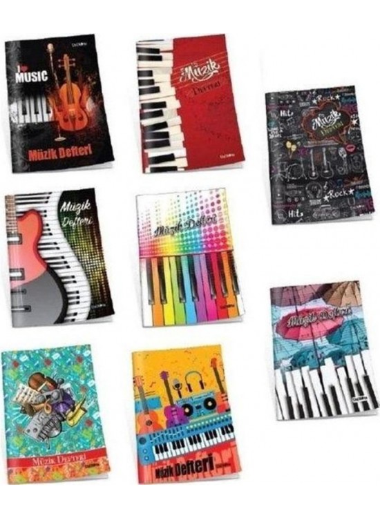 Çınar Müzik Defteri Dikişli Küçük 30 YP 21001 (1 Adet)