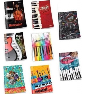 Çınar Müzik Defteri Dikişli Küçük 40 YP 21002 (1 Adet)