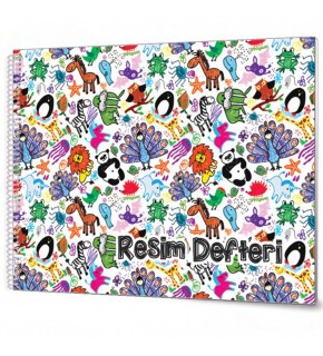 Çınar Resim Defteri Spiralli 15 YP 17x24 33002