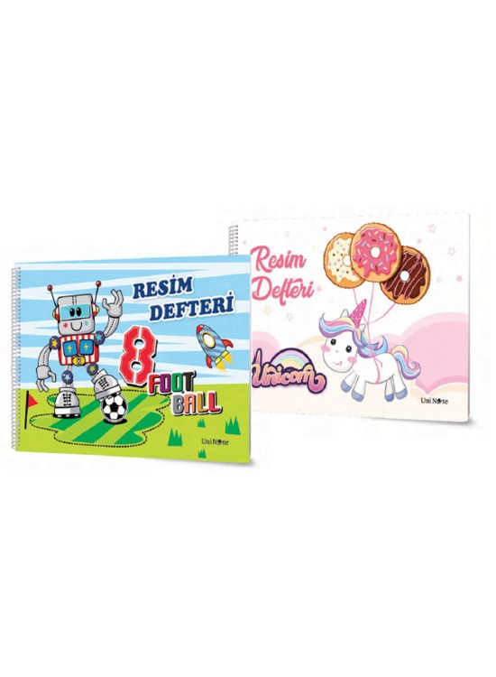 Çınar Resim Defteri Spiralli Plastik Kapak 17x24 25 YP 330008 (1 Adet)