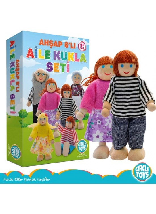 Circle Ahşap Aile Seti 6 lı