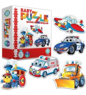 Circle Toys Baby Puzzle Araçlar 24 Parça Ct022