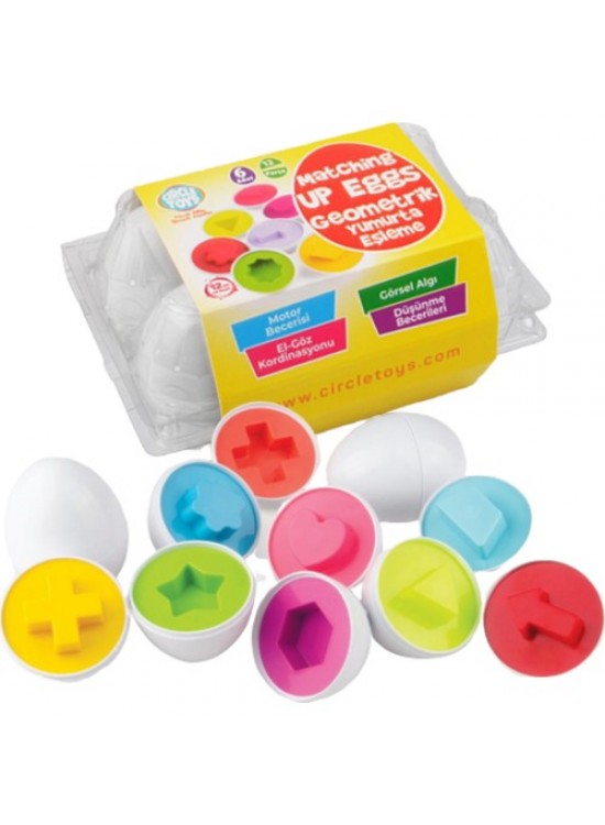 Circle Toys Geometrik Yumurta Eşleme 6 Lı Crcl-104