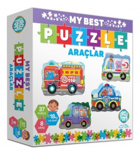 Circle Toys My Best Puzzle Araçlar 37 Parça Ct027