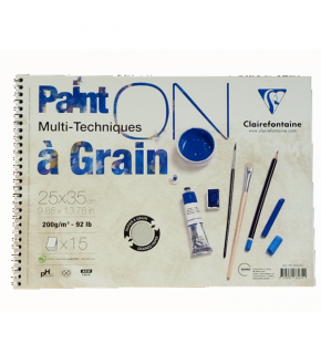 Claırefontaıne Resim Defteri Paınt-On A Graın Çizim Blok 15 YP 25x35 CM 200 GR PD966235