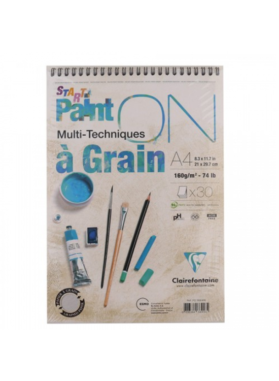 Claırefontaıne Resim Defteri Paınt-On A Graın Start Çizim Blok 30 YP A4 160 GR PD966418
