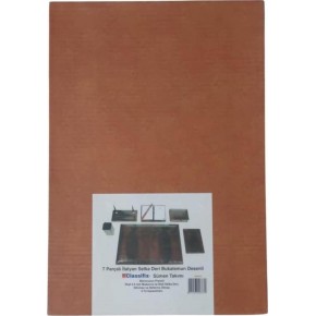 Classifix Sümen Takımı 7 Parça İtalyan Selka Deri Bukalemun Desenli Bordo